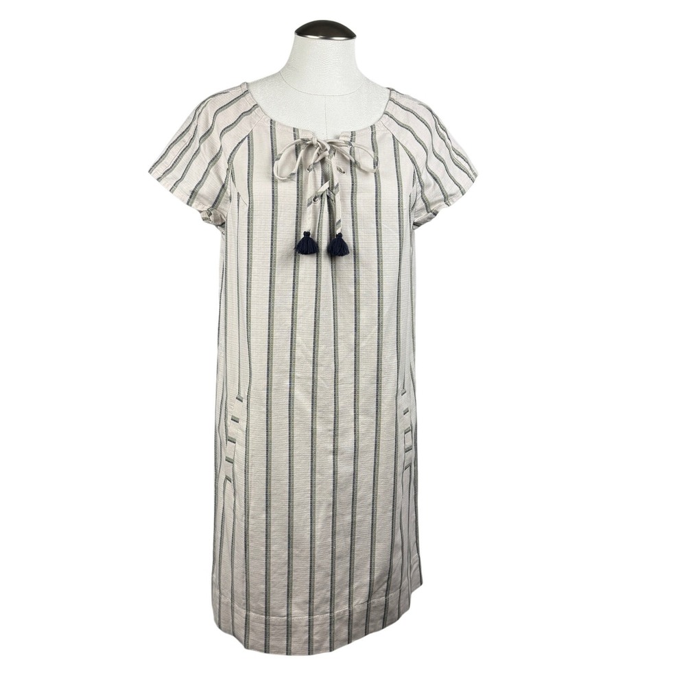 Southern Tide Women's Striped Tassel Tie Dress Size‎ Small Short Sleeve Casual